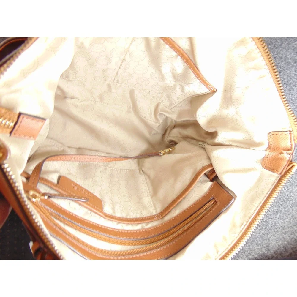 Michael Kors Jet Set‎ Travel Tote Bag Tan 30F2GTTT8L Saffiano Leather Designer